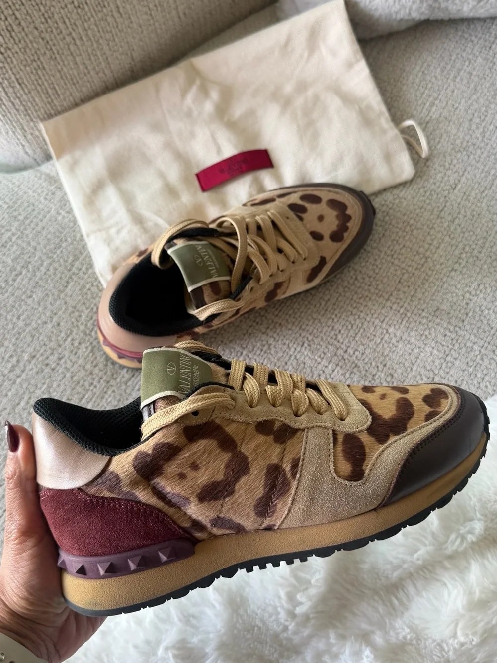 Valentino Garavani rockrunner leopard